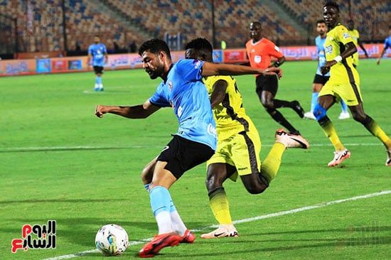 جانب من المباراة جانب من المباراة