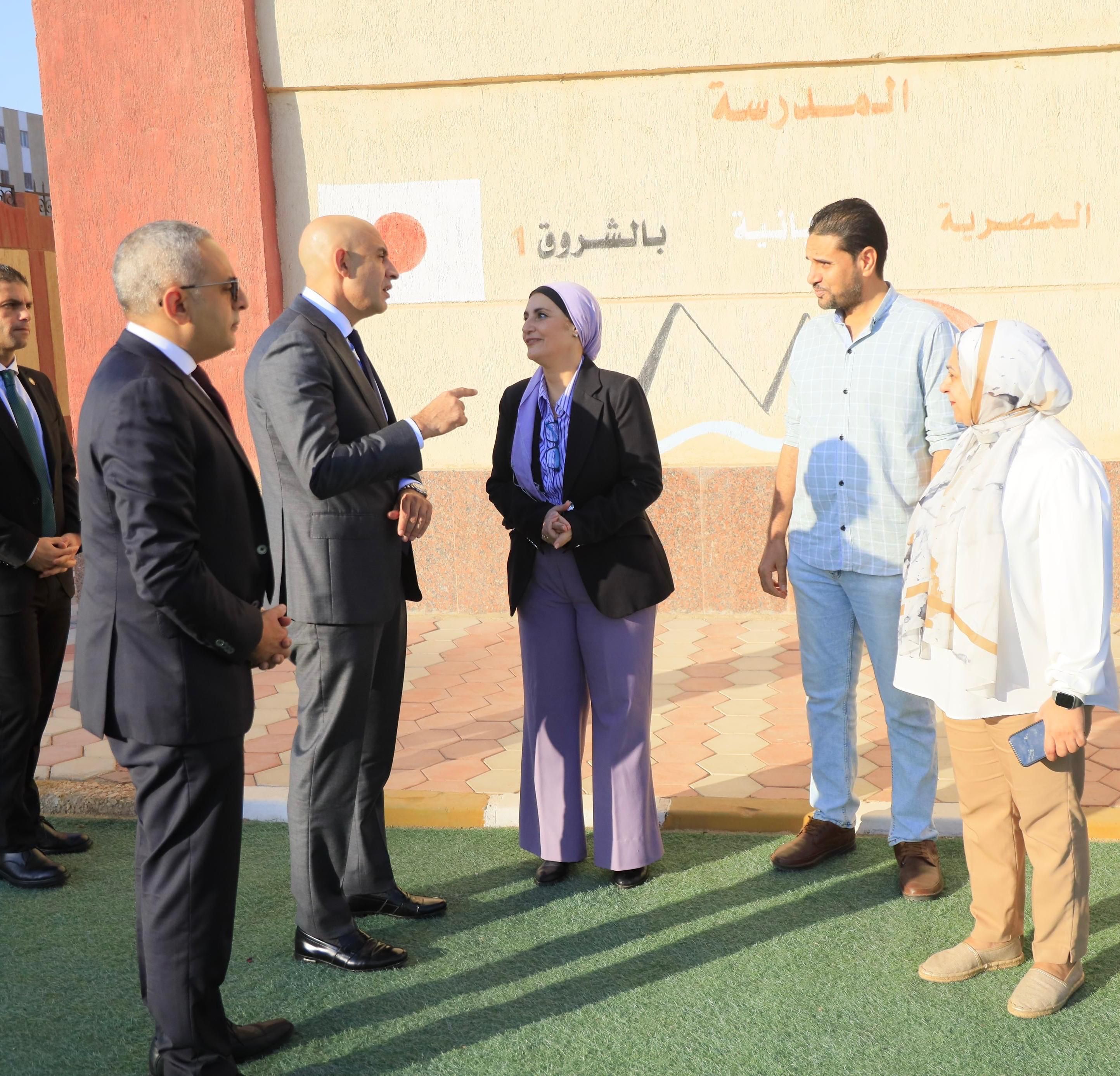 جولة تفقدية للمدرسة المصرية اليابانية بإدارة الشروق التعليمية جولة تفقدية للمدرسة المصرية اليابانية بإدارة الشروق التعليمية