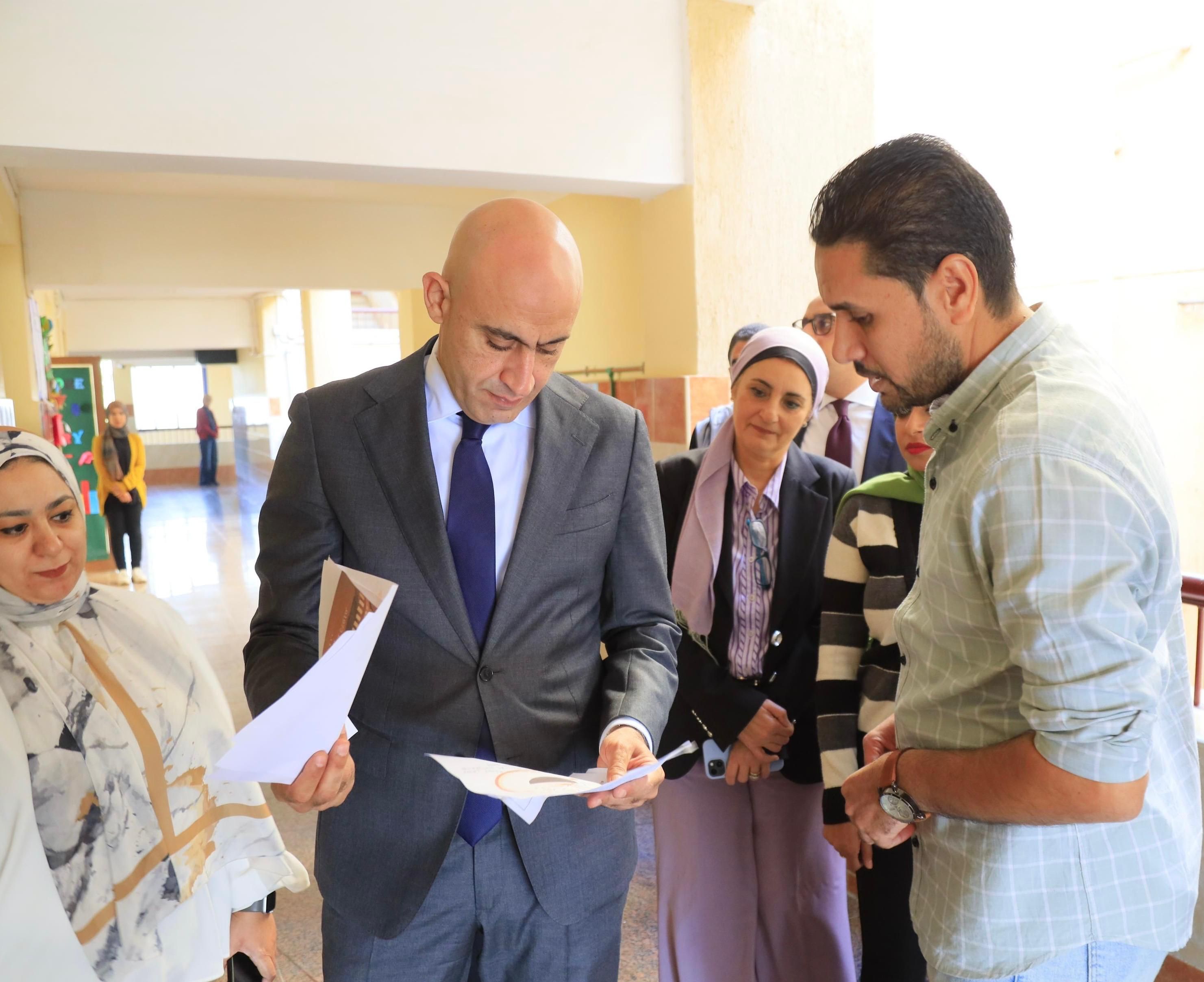 وزير التعليم يتفقد المدرسة المصرية اليابانية بالشروق وزير التعليم يتفقد المدرسة المصرية اليابانية بالشروق