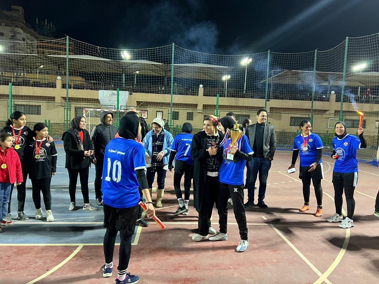 فرحة اللاعبات فرحة اللاعبات