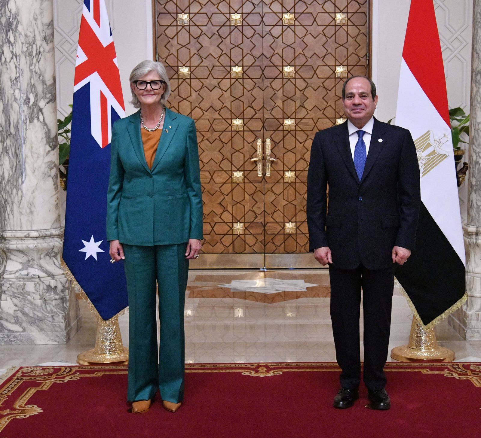 الرئيس السيسى والسيدة سام موستين الحاكم العام لكومنولث أستراليا (4) الرئيس السيسى والسيدة سام موستين الحاكم العام لكومنولث أستراليا (4)