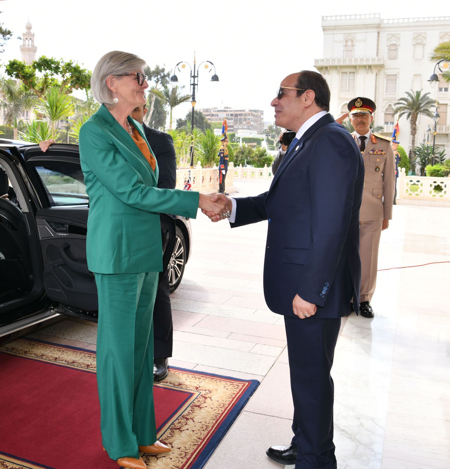 الرئيس السيسى والسيدة سام موستين الحاكم العام لكومنولث أستراليا (1) الرئيس السيسى والسيدة سام موستين الحاكم العام لكومنولث أستراليا (1)