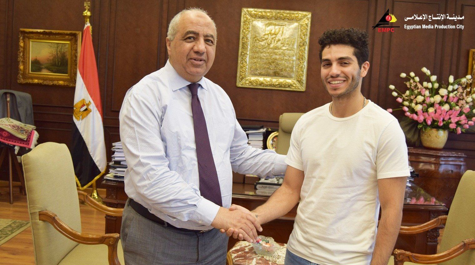 مينا مسعود يزور مدينة الإنتاج الإعلامى مينا مسعود يزور مدينة الإنتاج الإعلامى