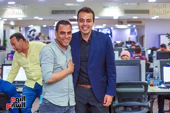 الزميل محمد السيد والزميل إبراهيم قاسم الزميل محمد السيد والزميل إبراهيم قاسم
