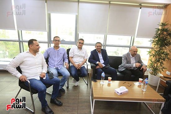 نقيب الصحفيين خالد البلشى ورئيس التحرير التنفيذى لليوم السابع عبد الفتاح عبد المنعم نقيب الصحفيين خالد البلشى ورئيس التحرير التنفيذى لليوم السابع عبد الفتاح عبد المنعم