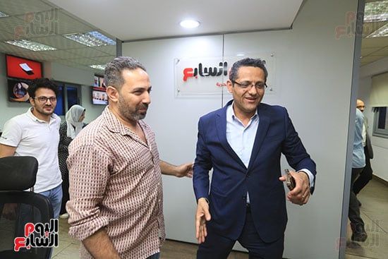 الزميل محمد أسماعيل والنقييب خالد البلشى الزميل محمد أسماعيل والنقييب خالد البلشى