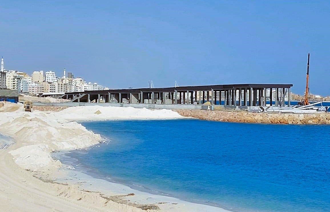 تاهيل الشواطئ الصخرية - كورنيش مطروح تاهيل الشواطئ الصخرية - كورنيش مطروح