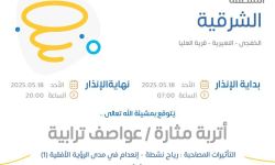 حالة الطقس اليوم في الشرقية الإنذار الأحمر في الخفجي والنعيرية وقرية العليا
