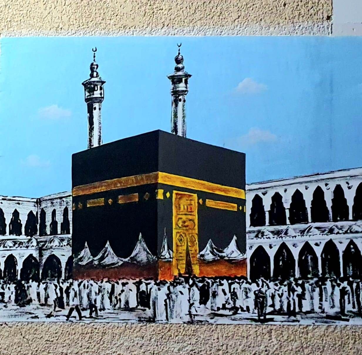رسومات رحلة الحج على منازل حجيج الأقصر رسومات رحلة الحج على منازل حجيج الأقصر