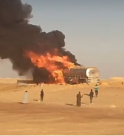 لحظة اشتعال الحريق لحظة اشتعال الحريق