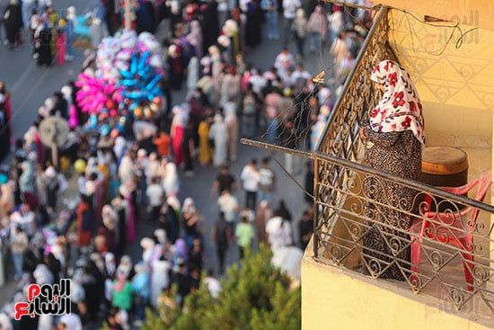 فرحة العيد تملأ مسجد عمرو بن العاص (1) فرحة العيد تملأ مسجد عمرو بن العاص (1)