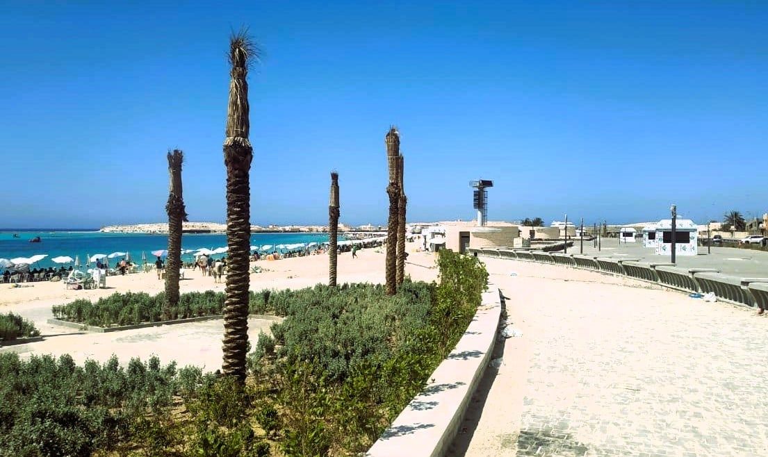 كورنيش وشواطئ مطروح بعد التطوير كورنيش وشواطئ مطروح بعد التطوير