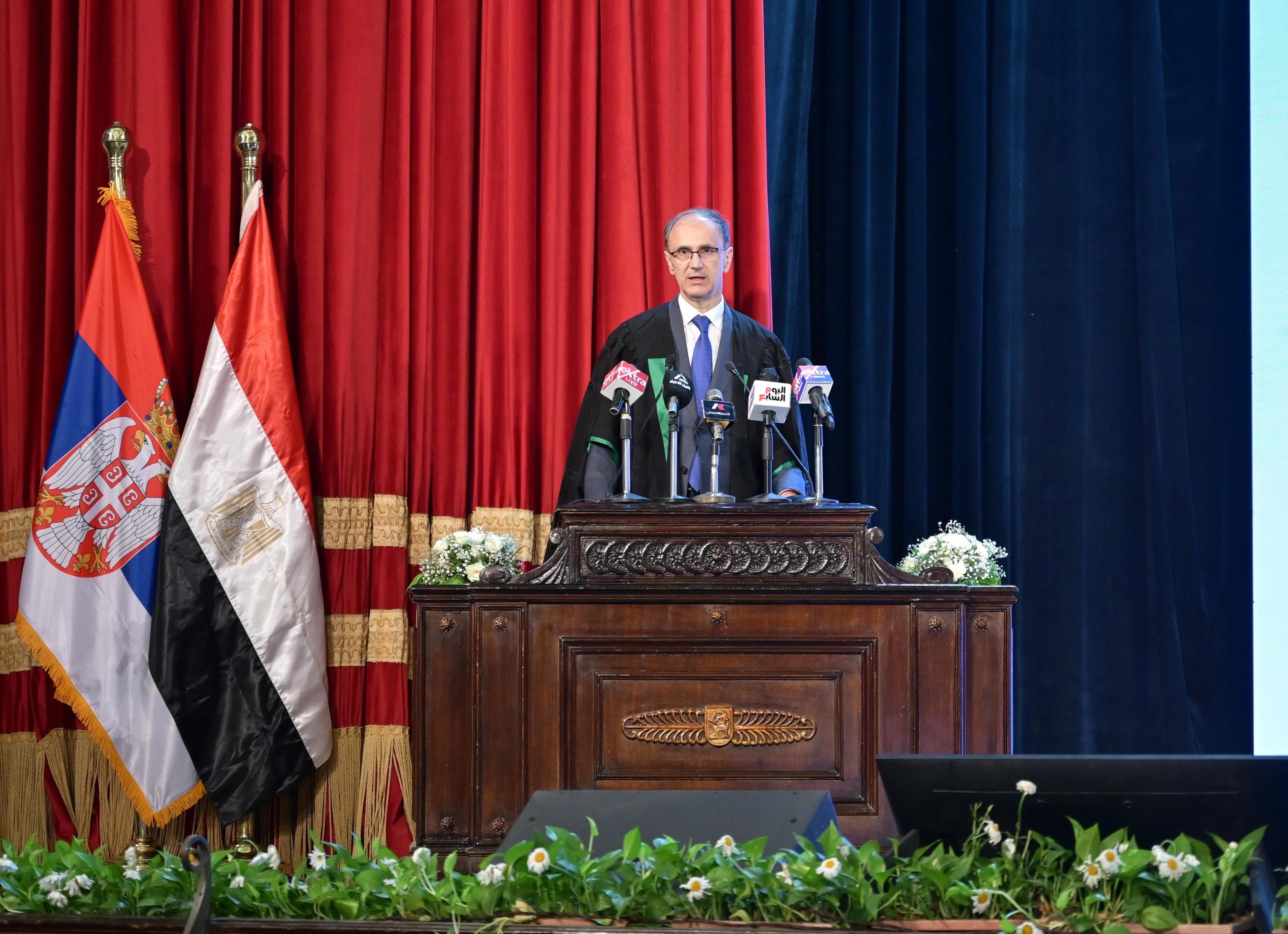 المحاضرة التذكارية للدكتور جورو ماتسوت رئيس وزراء جمهورية صربيا المحاضرة التذكارية للدكتور جورو ماتسوت رئيس وزراء جمهورية صربيا
