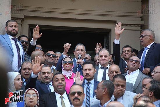 كلمة نقيب المحامين اثناء الوقفة (1) كلمة نقيب المحامين اثناء الوقفة (1)