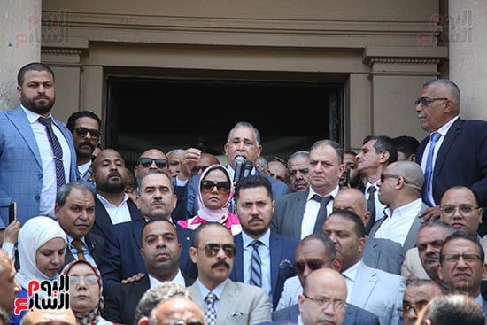 كلمة نقيب المحامين اثناء الوقفة (2) كلمة نقيب المحامين اثناء الوقفة (2)