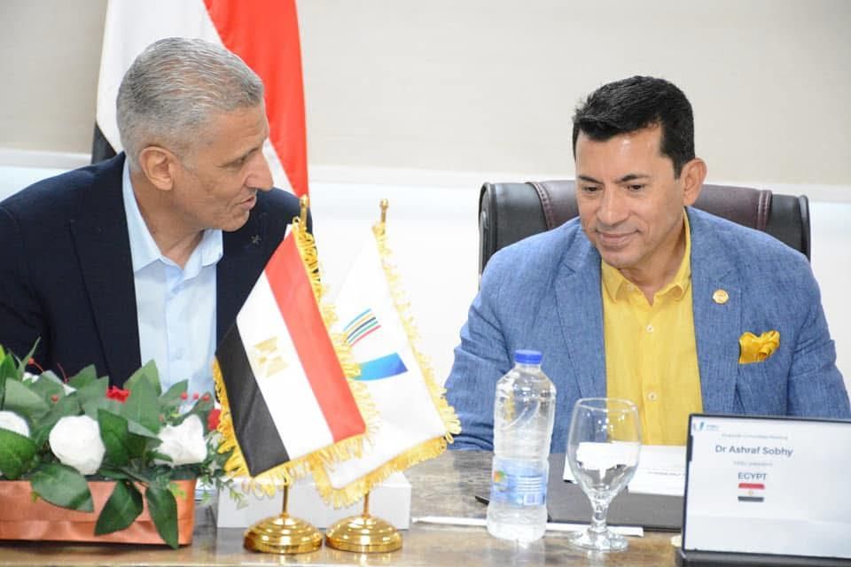 وزير الرياضة يبحث مستجدات العمل بالاتحاد الإفريقي للرياضة الجامعية وزير الرياضة يبحث مستجدات العمل بالاتحاد الإفريقي للرياضة الجامعية