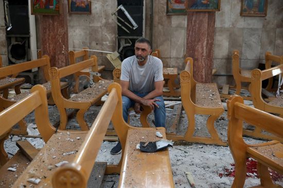 تفجير داعشي يستهدف كنيسة مار إلياس فى سوريا (15) تفجير داعشي يستهدف كنيسة مار إلياس فى سوريا (15)