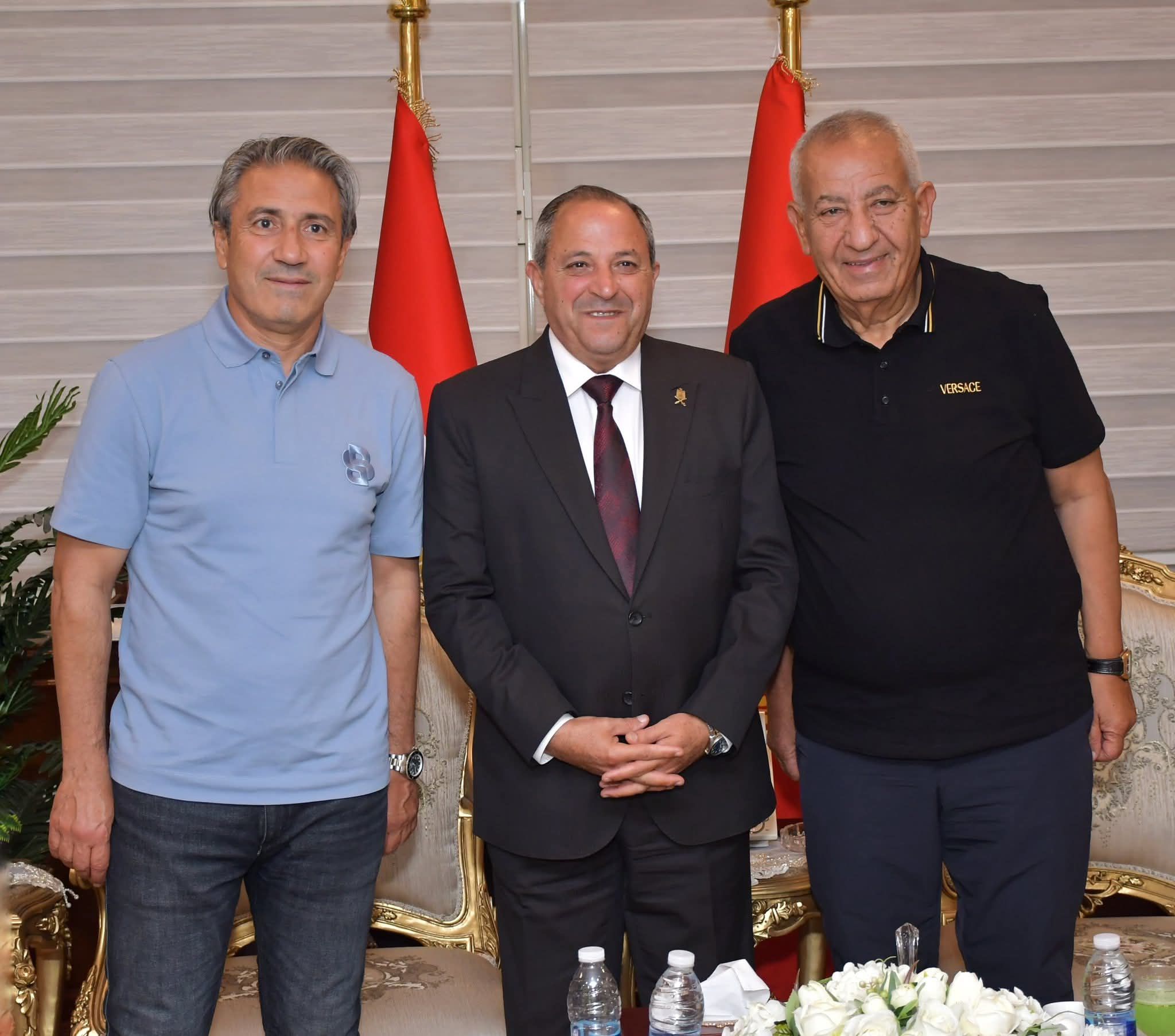 ابو علي مع محافظ بورسعيد والكوكي ابو علي مع محافظ بورسعيد والكوكي