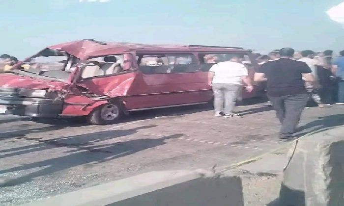 طريق الموت لا يهدأ.. 9مُصابين في حادث تصادم على الطريق الإقليمي بالشرقية طريق الموت لا يهدأ.. 9مُصابين في حادث تصادم على الطريق الإقليمي بالشرقية
