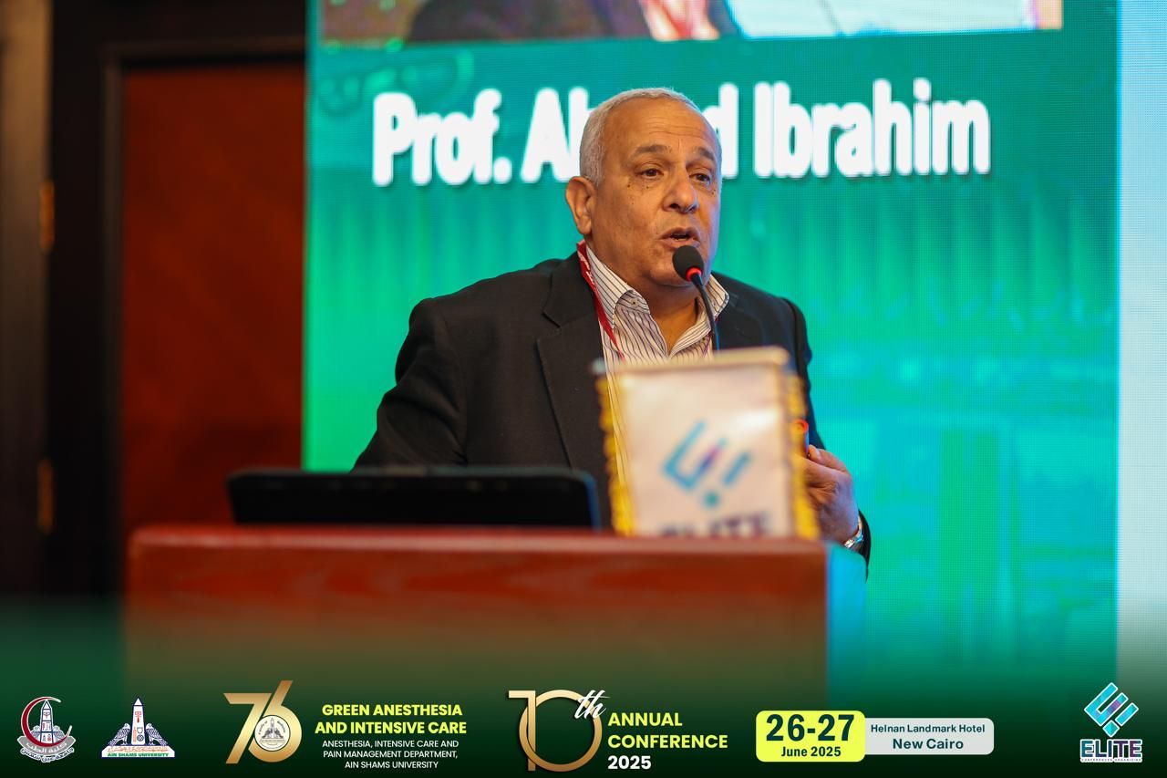 الدكتور أحمد إبراهيم خلال جلسة البحث العلمي الدكتور أحمد إبراهيم خلال جلسة البحث العلمي