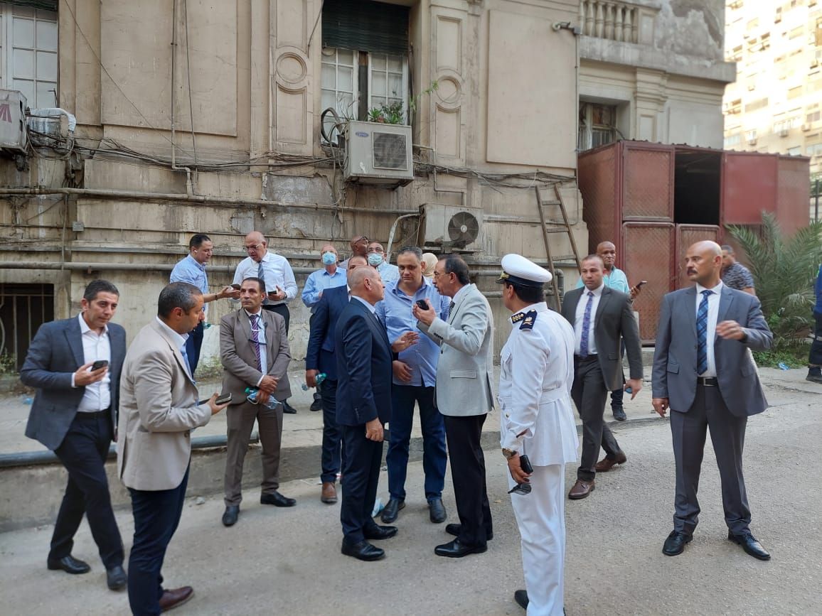 تواجد محافظ القاهرة بموقع الحدث تواجد محافظ القاهرة بموقع الحدث
