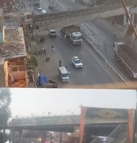 سقوط كوبرى مشاة بطوخ (5) سقوط كوبرى مشاة بطوخ (5)