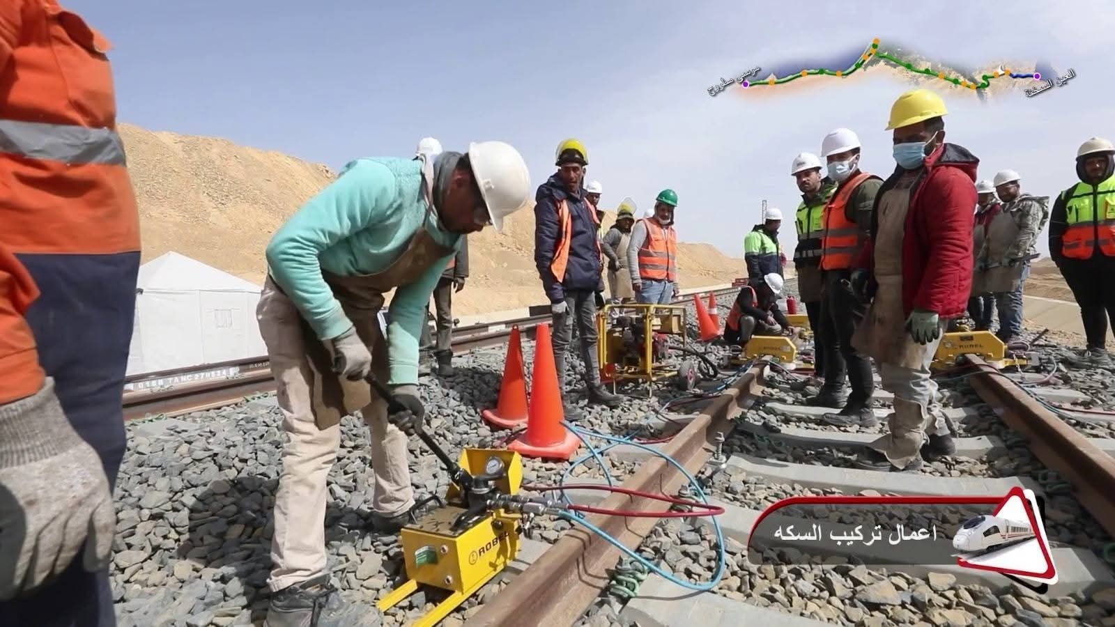 مشروع الخط الأول بشبكة القطار الكهربائي السريع السخنة (4) مشروع الخط الأول بشبكة القطار الكهربائي السريع السخنة (4)