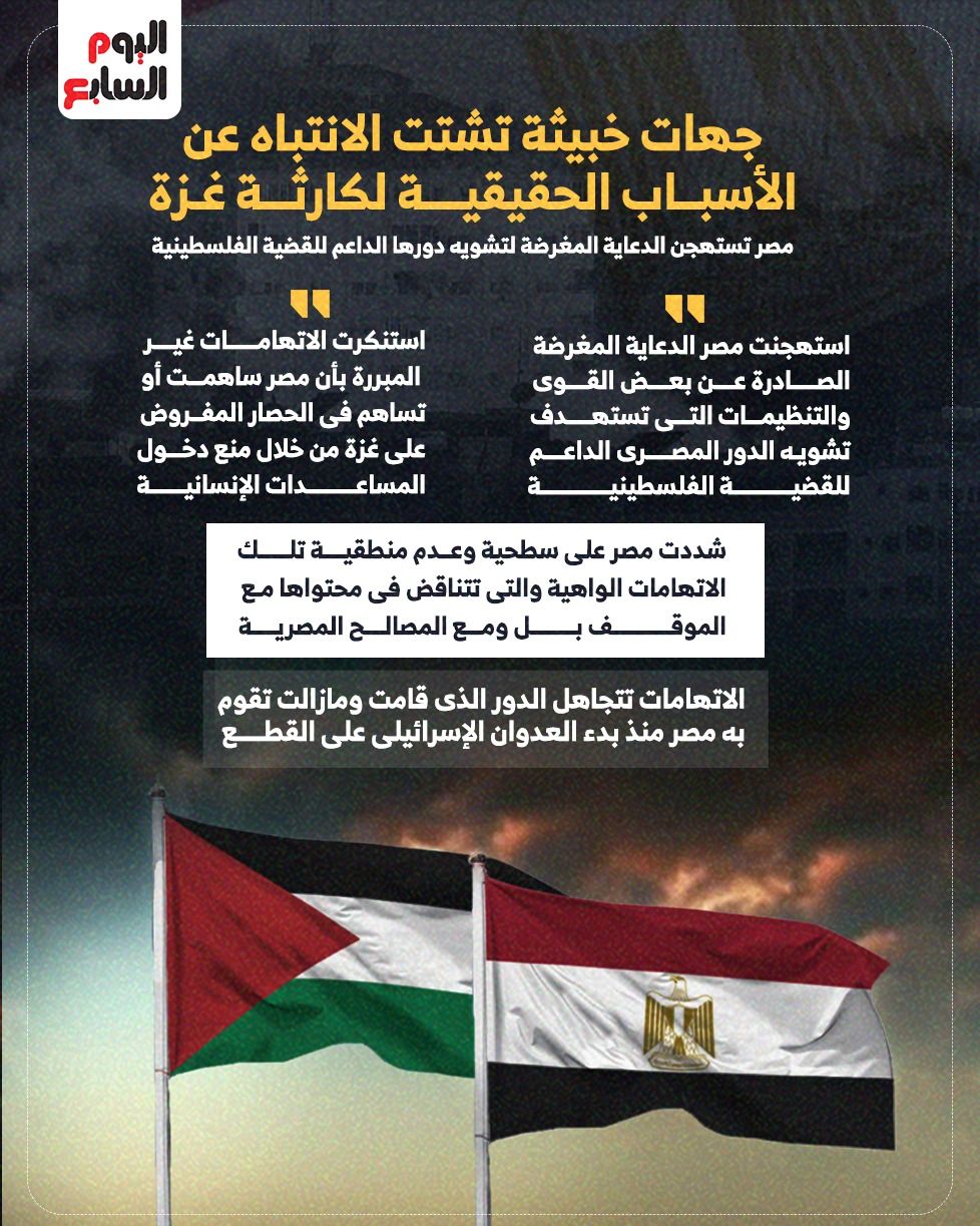 مصر تستهجن الدعاية المغرضة لتشويه دورها الداعم للقضية الفلسطينية