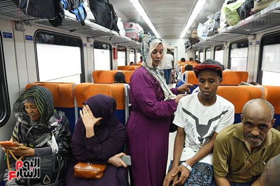 قطار العودة للسودان ينطلق من محطة مصر (9) قطار العودة للسودان ينطلق من محطة مصر (9)