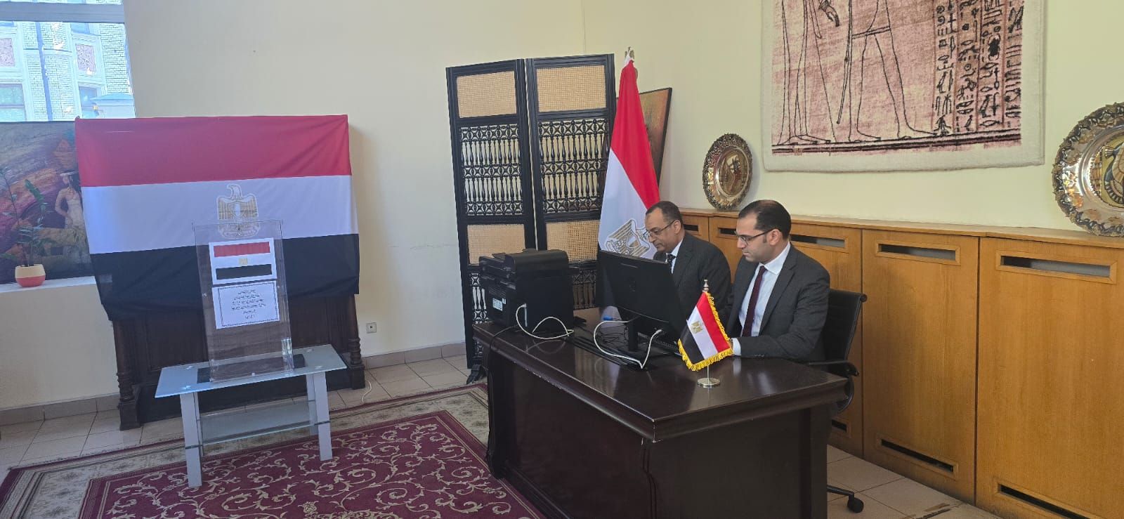 الهيئة الوطنية للانتخابات تُتابع سير عملية فتح مقرات اللجان (7) الهيئة الوطنية للانتخابات تُتابع سير عملية فتح مقرات اللجان (7)