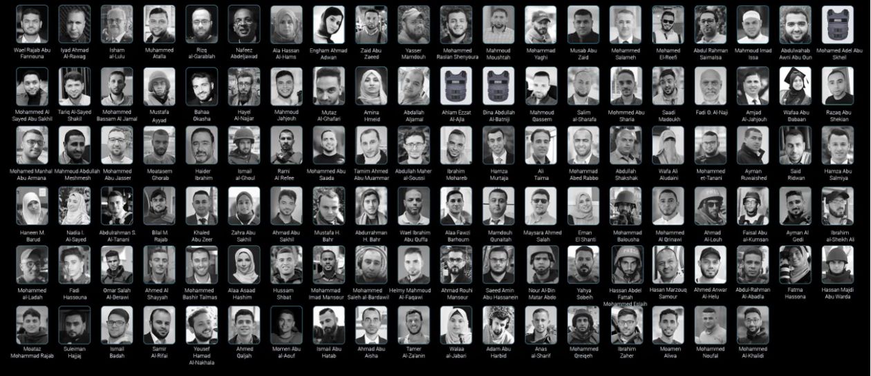 الصحفيين الشهداء فى غزة الصحفيين الشهداء فى غزة