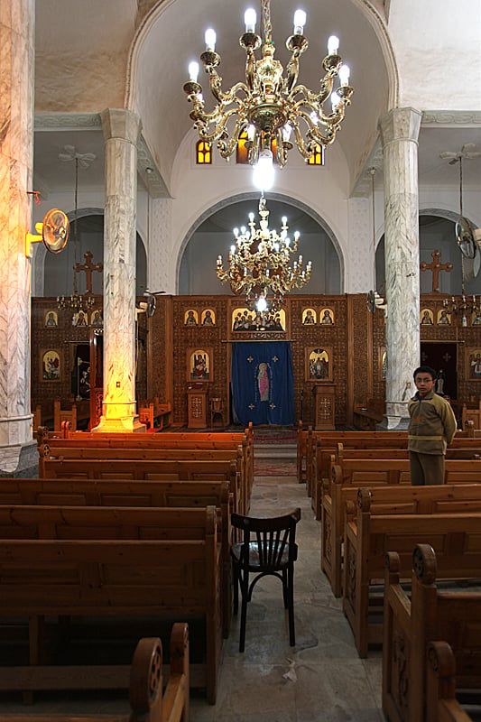 كنيسة الشهيدة دميانه من الداخل
