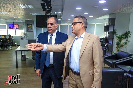 عبد الفتاح عبد المنعم رئيس تحرير اليوم السابع و الدكتور أحمد محمود رئيس تحرير الوطن