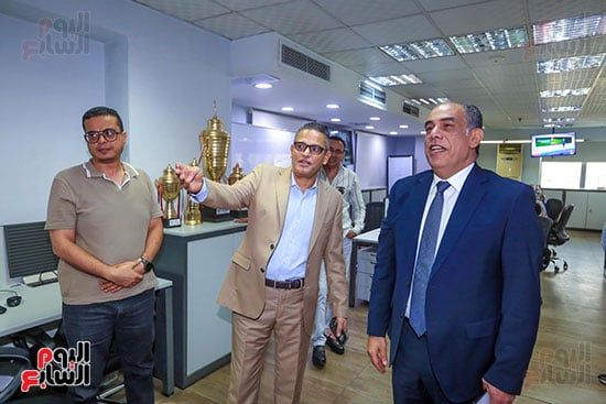 رئيس تحرير اليوم السابع عبد الفتاح عبدالمنعم مع الدكتور أحمد محمود رئيس مجلس أدارة الوطن