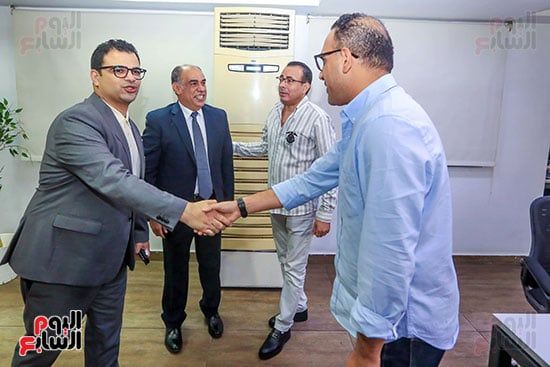 الأستاذ مصطفى عمار وتامر إسماعيل رئيس تحرير التليفزيون