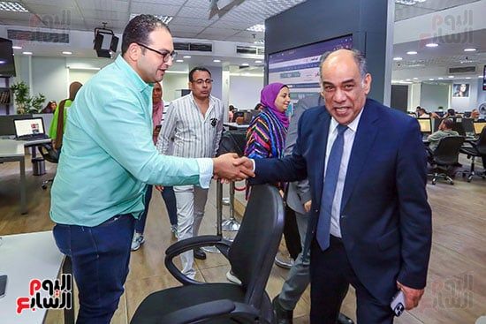 الزميل محمد صبحى يرحب بالدكتور أحمد محمود