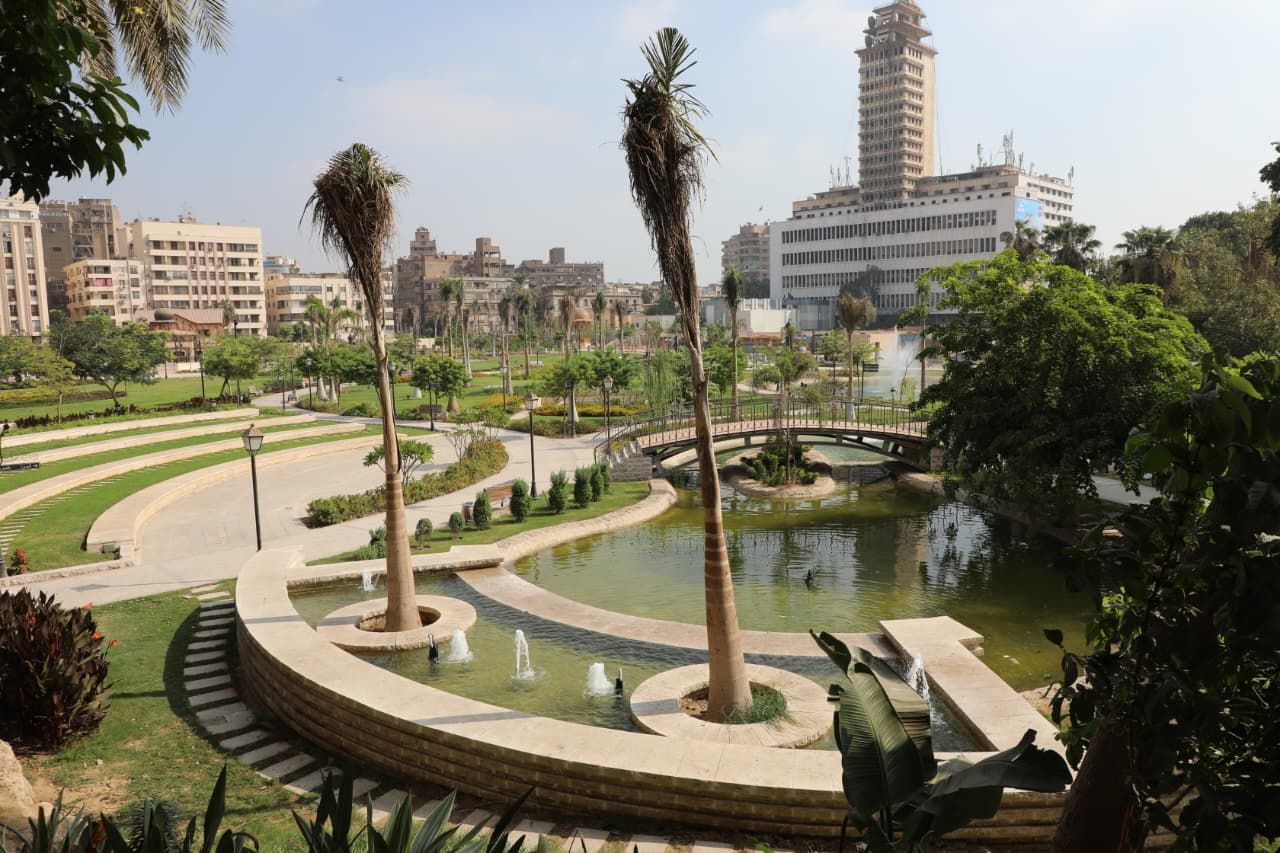 حديقة الازبكية بعد التطوير
