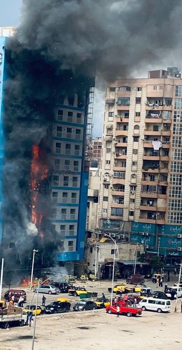 حريق احدى المستشفيات بالإسكندرية حريق احدى المستشفيات بالإسكندرية