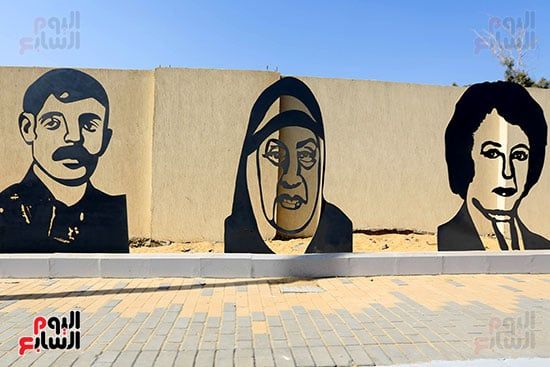 مجسمات فنية في الطريق الصحراوي مجسمات فنية في الطريق الصحراوي