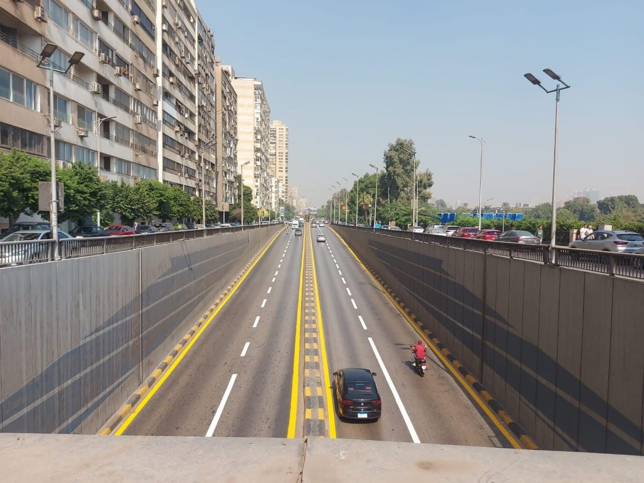 رفع كفاءة المسارات المؤدية للمتحف الكبير