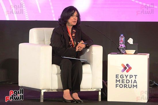 الاعلامية راندا أبو العزم خلال منتدي مصر للإعلام الاعلامية راندا أبو العزم خلال منتدي مصر للإعلام