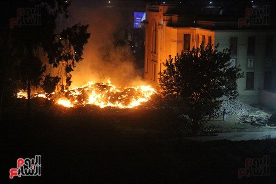 حريق داخل المتحف الزراعى