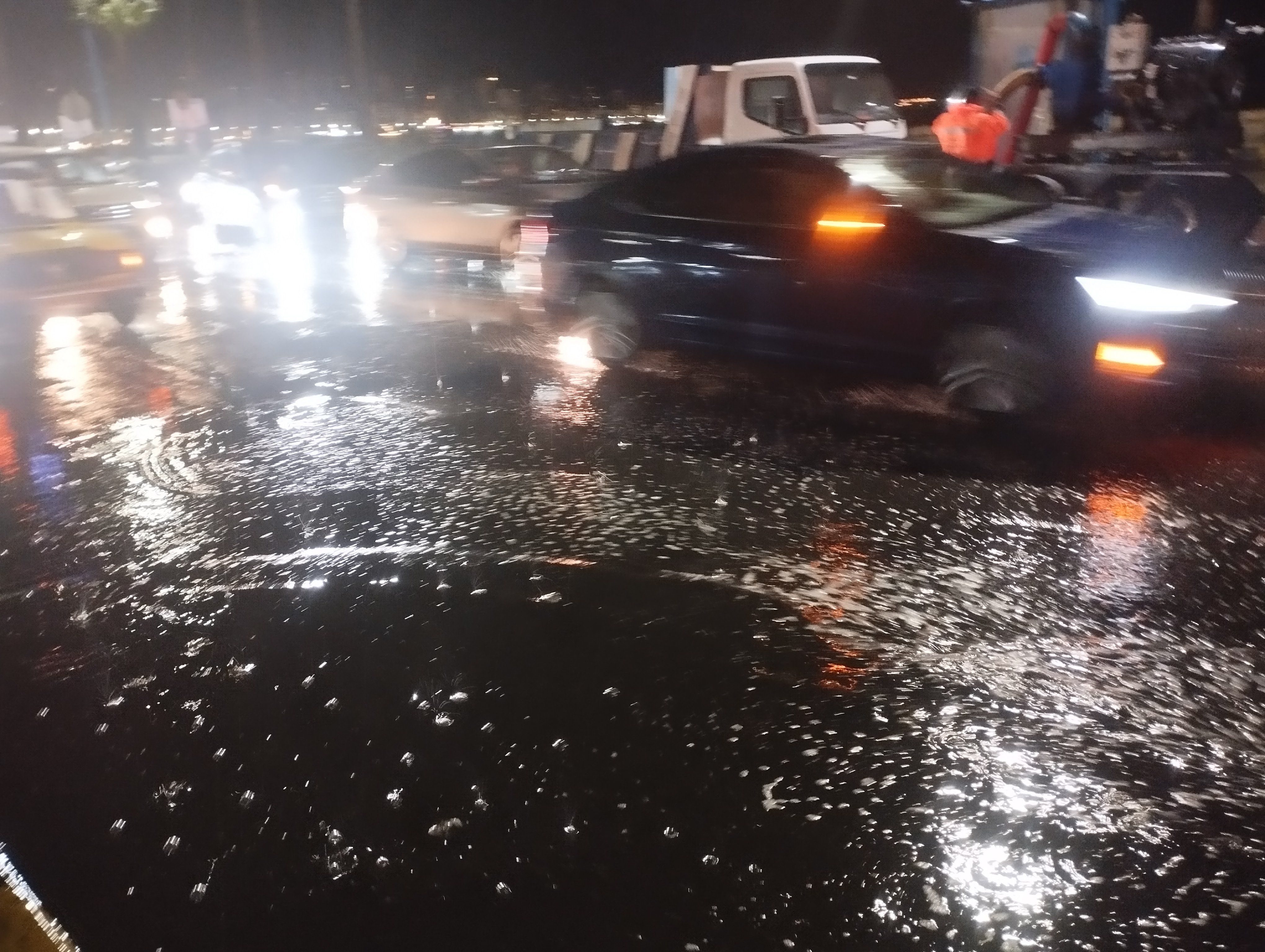 ثلج في شوارع الإسكندرية ثلج في شوارع الإسكندرية