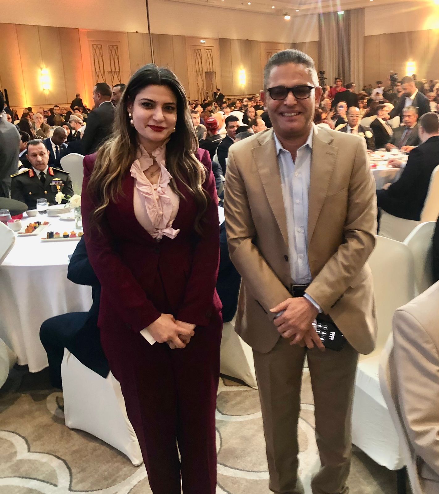 الأستاذ عبد الفتاح عبد المنعم رئيس تحرير اليوم السابع والزميلة إيمان حنا 2