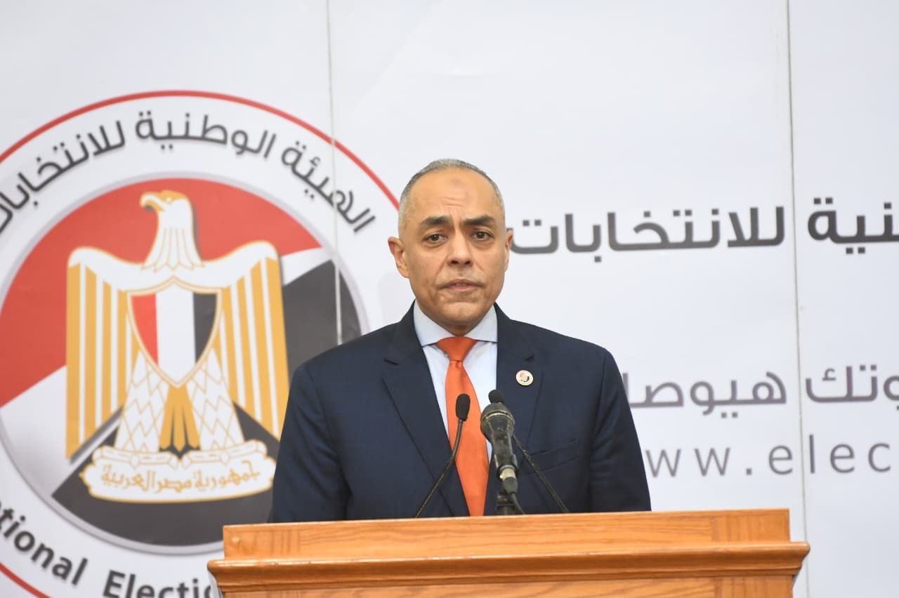 القاض أحمد بنداري خلال كلمته بالمؤتمر (1)