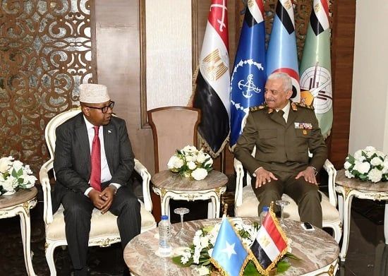 وزير الدفاع والفريق أحمد خليفة يعقدان عدد من اللقاءات الثنائية (5)