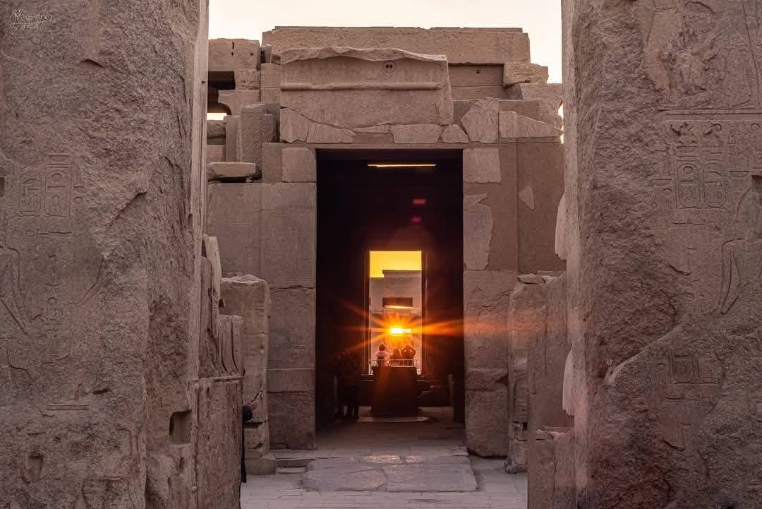 الإستعداد للإحتفال السنوي بظاهرة تعامد الشمس على معابد الكرنك