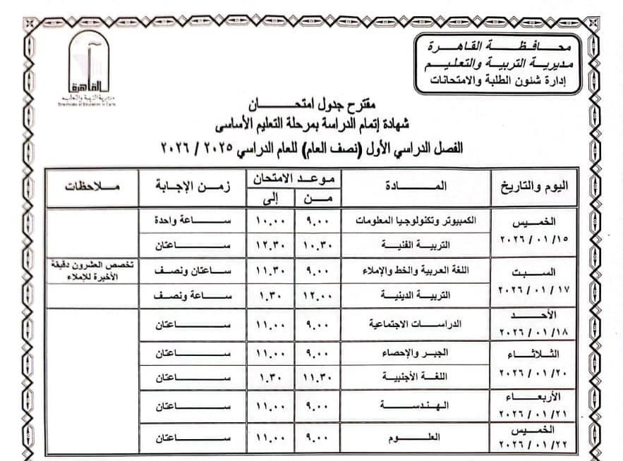 مرحلة التعليم الأساسى