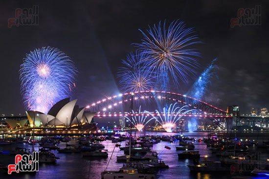الألعاب النارية فوق ميناء سيدنى الألعاب النارية فوق ميناء سيدنى