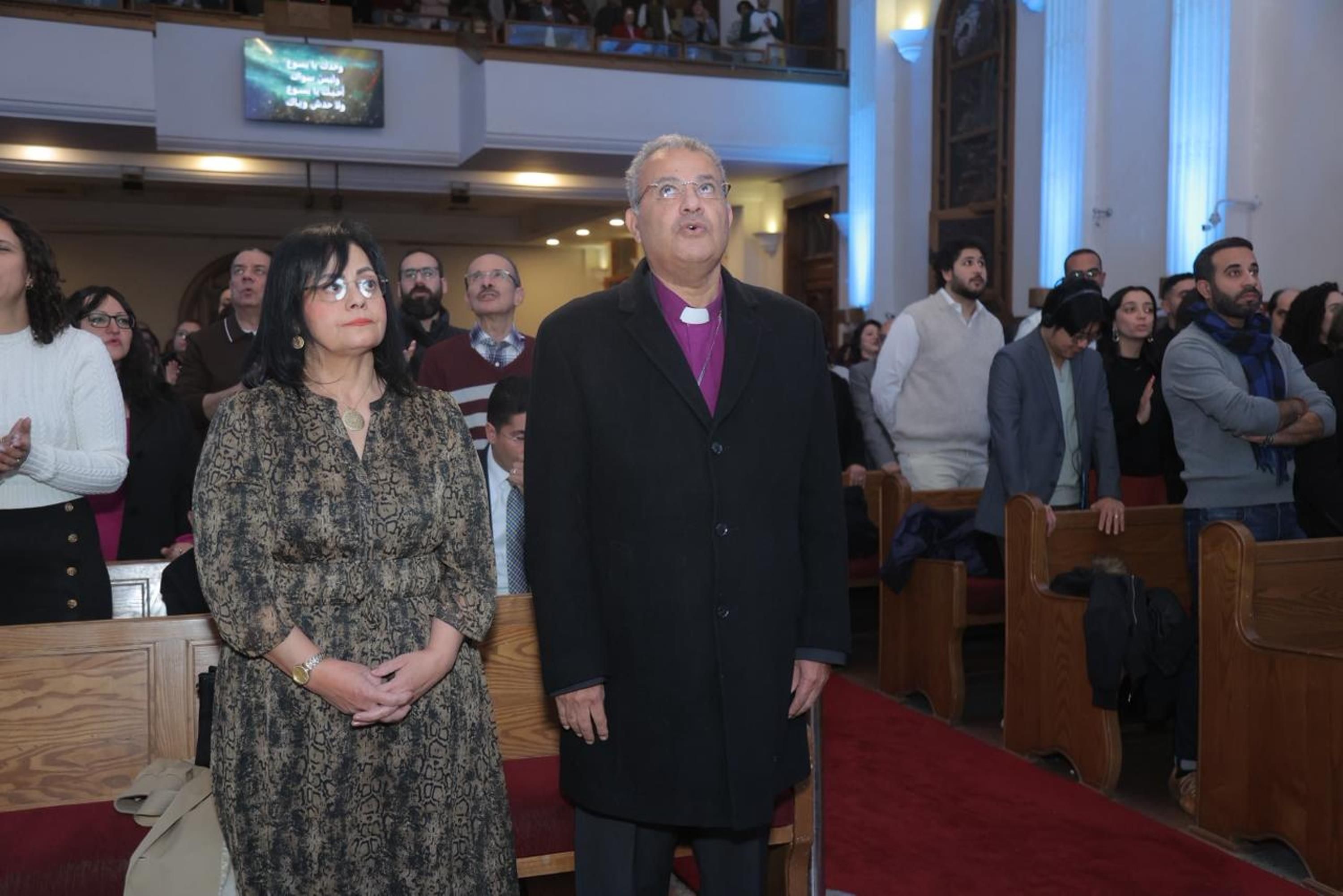 الدكتور القس أندريه زكى رئيس الطائفة الإنجيلية وزوجته الدكتور القس أندريه زكى رئيس الطائفة الإنجيلية وزوجته